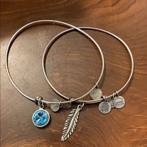 Alex + Ani Silver Bangle Set